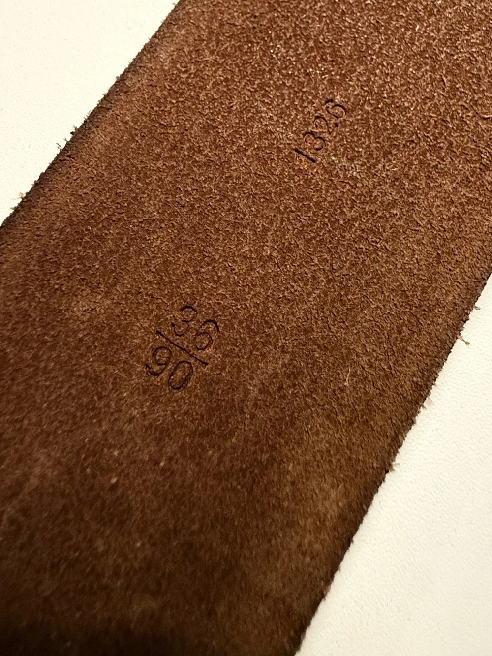 Polo by Ralph Lauren Men's Brown Distressed Leather Belt